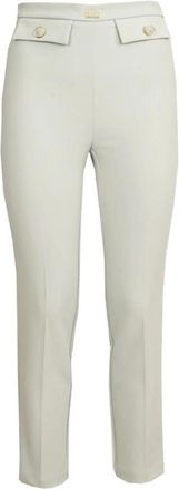 Elisabetta Franchi Boterbroek voor Vrouwen - Dames - Vrijetijds broeken - Beige - XS - Polyester - Broeken