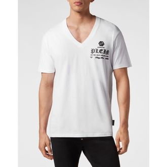 Philipp Plein T-Shirt V-Neck Men in White at Nordstrom, Size Xxx-Large
