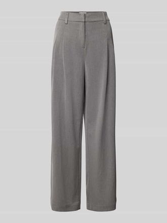 Moss Copenhagen Baggy Fit Stoffhose mit gelegten Falten Modell Henrika in Mittelgrau, Gr&ouml;&szlig;e XL