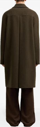 Ami Mens De Coeur Single-Breasted Car Coat Brown Clothing > & Jackets