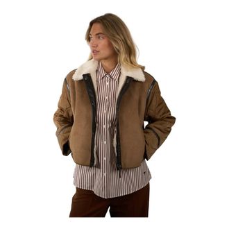 Max Mara Dames, Jassen, Bruin, Maat: M Poliester