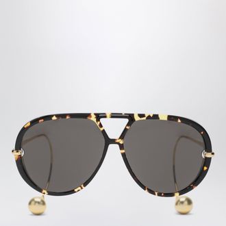 Bottega Veneta Aviator Drop sunglasses havana/gold