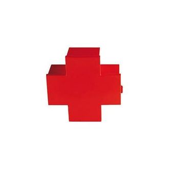 Cappellini Wall storage Cross - Red - Metal - Designer Thomas Eriksson