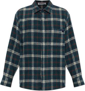 Darkpark Ethan Shirt - Heren - Casual Overhemden - Groen - XL - Katoen - Overhemden