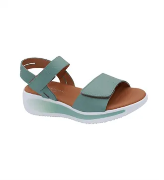 Eric Michael Womens Augusta Open-Toe Sandal In Teal