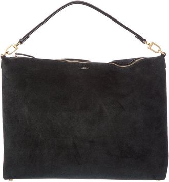 Toteme Bevel Medium Suede Shoulder Bag
