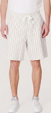 A|X Armani Exchange Pantaloncini in cotone con stampa monogram