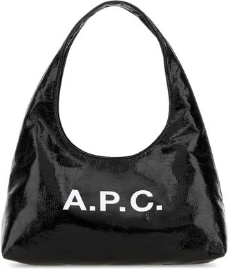 A.P.C. Baby Ninon Schoudertas - Dames - Schoudertassen - Zwart - ONE Size - Leer - Tassen
