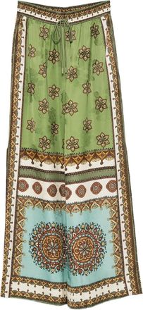 Alemais Contina broek met bloemenprint - Groen