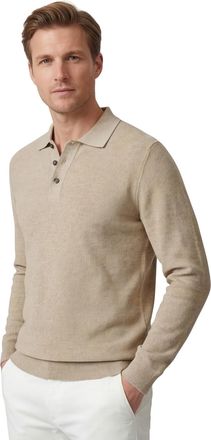 Casamoda Poloshirt Casa Moda beige 3 knopen normale fit