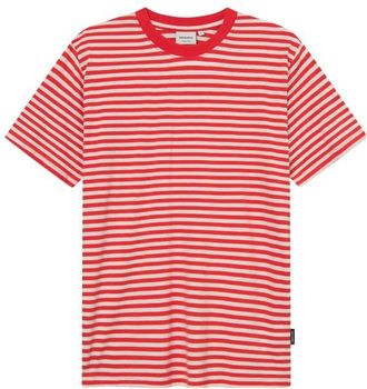 Dedicated T-Shirt Stockholm Stripes T-Shirt f&uuml;r Herren | rot/rosa