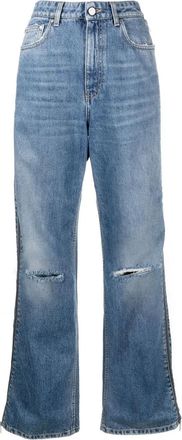 Stella McCartney Stella Mc Cartney Stella Mc Cartney Zip Detail Straight Leg Jeans