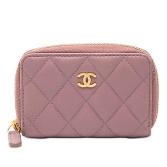 Chanel Purple Coin Purse/Coin Case (Pre-Owned)