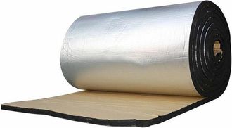 OEM Tapis Aislamiento T&eacute;rmico Y Ac&uacute;stico Coche - Fibra De Vidrio Y Aluminio - 50 Cm X 200 Cm X 5 Mm - Para Cap&oacute;, Compartimento Motor, Maletero, Techo Y Ch