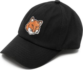 Maison Kitsuné Cappello con applicazione logo - Nero