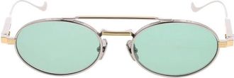 Cutler and Gross Accessoires, unisex, Geel, ONE Size, Butterfly Zonnebril