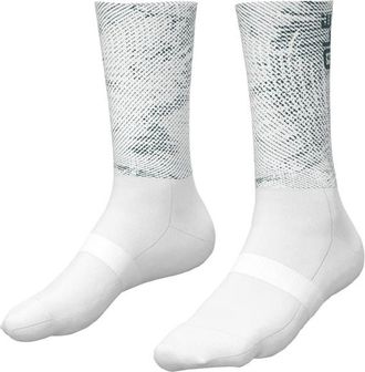 Al&eacute; 21cm Aero Socks Velosocken - Unisex | grau/wei&szlig;