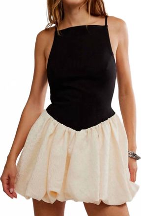 Free People Tinsel Kiss Mini Dress In Blacktie Combo