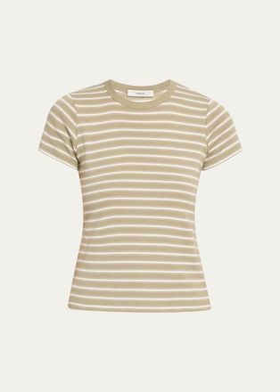 Vince Stripe Shrunken Tee