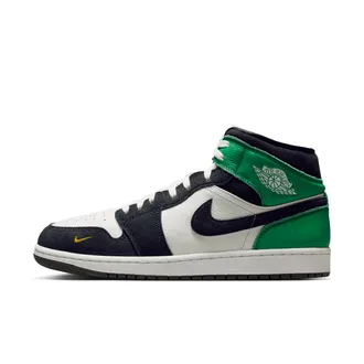 Nike Jordan Mens Air Jordan 1 Mid SE Shoes in White | II9812-100