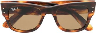 Ray-Ban rectangle-frame sunglasses - unisex - Acetate - 51 - Brown