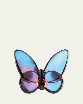 Baccarat 2.5 Lucky Crystal Blue Scarabee Butterfly