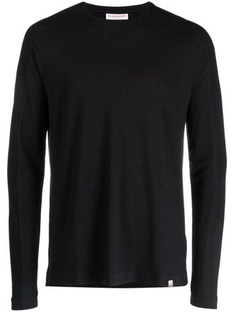 Orlebar Brown crew-neck long-sleeve T-shirt - Black