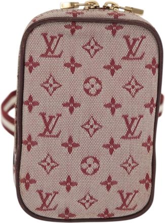 Louis Vuitton Camera Mini Lin Red Canvas Handbag (Pre-Owned)