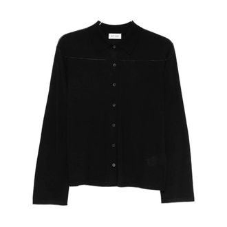 Soft Goat Shirts, female, Black, S, Button-Front Shirt