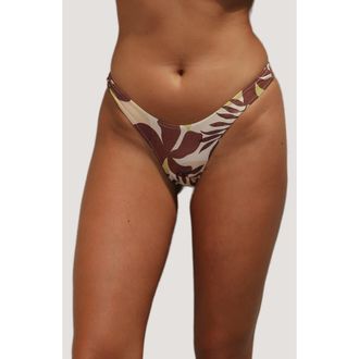 Stone Fox Swim Luka Bikini Bottoms in Tropical Tonal at Nordstrom, Size X-Large