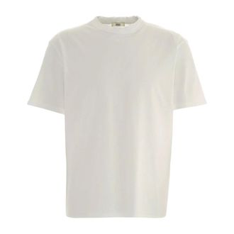 Mauro Grifoni T-Shirts, male, White, Size: XL T-Shirt Regular con doppio girocollo a taglio vivo
