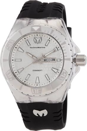 Technomarine Cruise Monogram Date Day Quartz Silver Dial Mens Watch TM-122007
