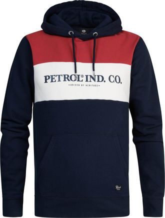 Petrol Industries Heren Artwork Hoodie Carmi - Blauw