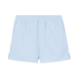 Ami Short Shorts, male, Blue, Size: XL Striped Elasticated Shorts