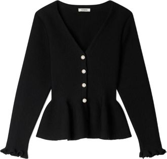 Sandro Cardigan con peplum - Nero