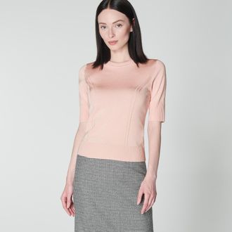 L.k. Bennett Womens Val Knitted Top, Light Pink - Size Large