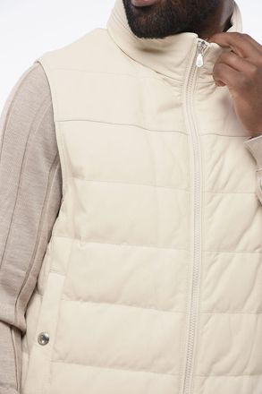 Brunello Cucinelli Feather-Filled Leather Gilet Brunello Cucinelli