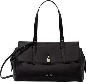 A|X Armani Exchange Shopper Bag - Dames - Handtassen - Zwart - ONE Size - Polyester - Tassen
