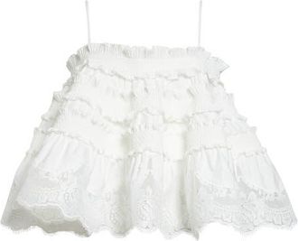 Zimmermann Alchemy Ruched Bandeau Camisole in Ivory at Nordstrom, Size 4