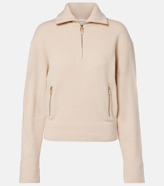 Victoria Beckham Wool and cashmere half-zip sweater