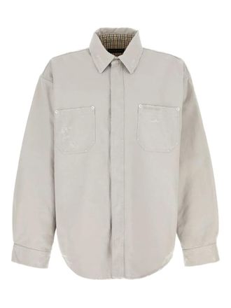Balenciaga Overhemd met gerafelde zakken - Grijs