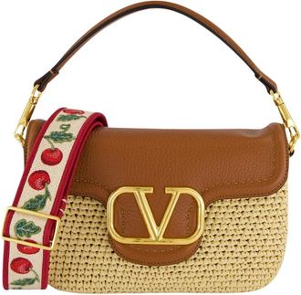 Valentino Garavani Tassen, Dames, Beige, ONE Size, Leer, Alltime Schoudertas