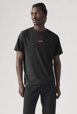 Levi's T-shirt baby tab con taglio rilassato a manica corta - Uomo - 2XL - Nero / Meteorite