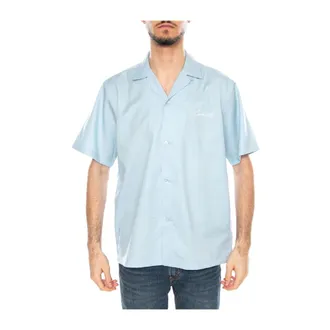 Carhartt Work in Progress Carhartt Wip, Short Sleeve Shirts, male, Blue, Size: M S/S Delray Shirt