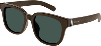 Gucci Green Square Ladies Sunglasses GG1512SK 004 54