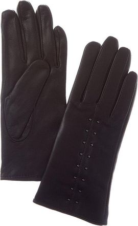Sofiacashmere Cashmere-Lined Nappa Leather Gloves