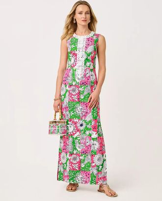 Lilly Pulitzer Barberine Stretch Maxi Shift Dress