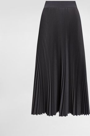 Dolce & Gabbana Pleated Woolen Calf-length Circle Skirt - Woman Skirts Gray 36