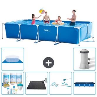 Intex Piscina Con Estructura Rectangular - 450x220x84 Cm - 7-piezas S21129