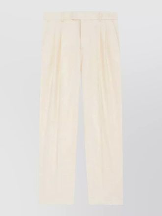 Dr&ocirc;le de Monsieur wide leg trousers regular fit pleated